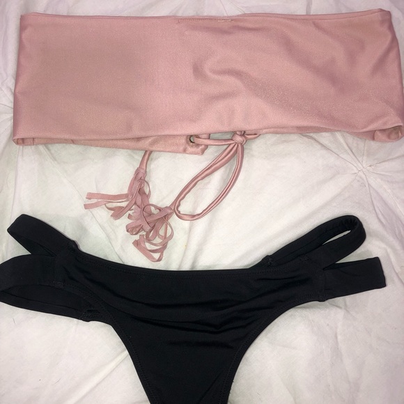 pink and black bikini set - Picture 3 of 3